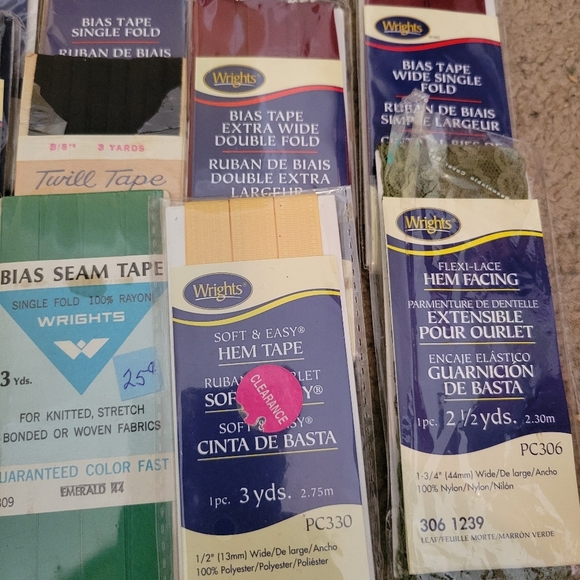 Vintage Lot Of 22 Bias And Hem Tape Wrights Etc - Picture 2 of 5